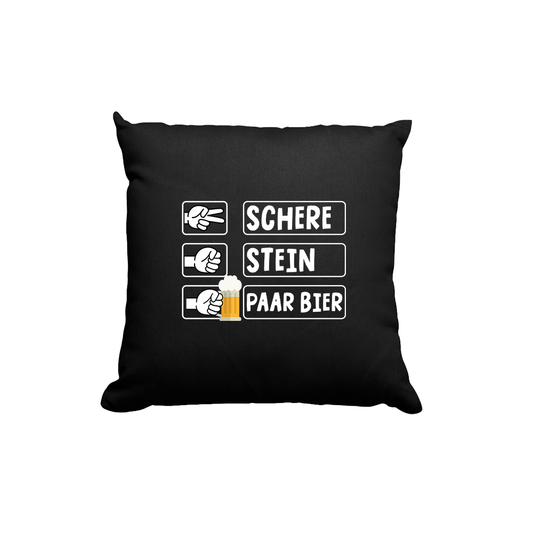 Kissen Schere Stein Paar Bier