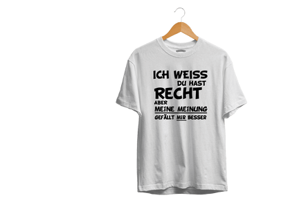 Herren T-Shirt Ich weiss du hast Recht