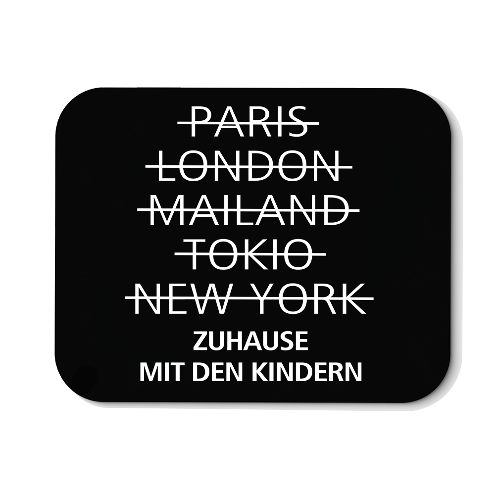 Mousepad zuhause mit den Kindern