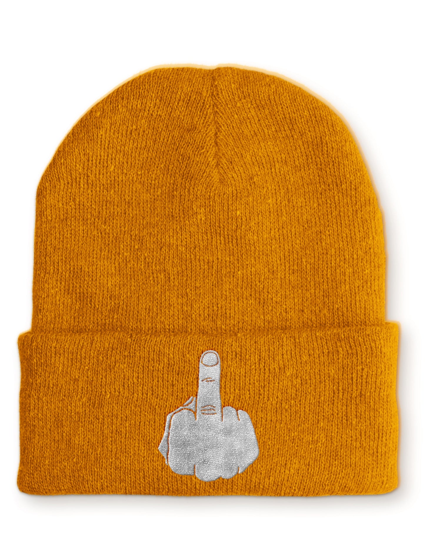 Mittelfinger Statement Beanie Mütze mit Spruch