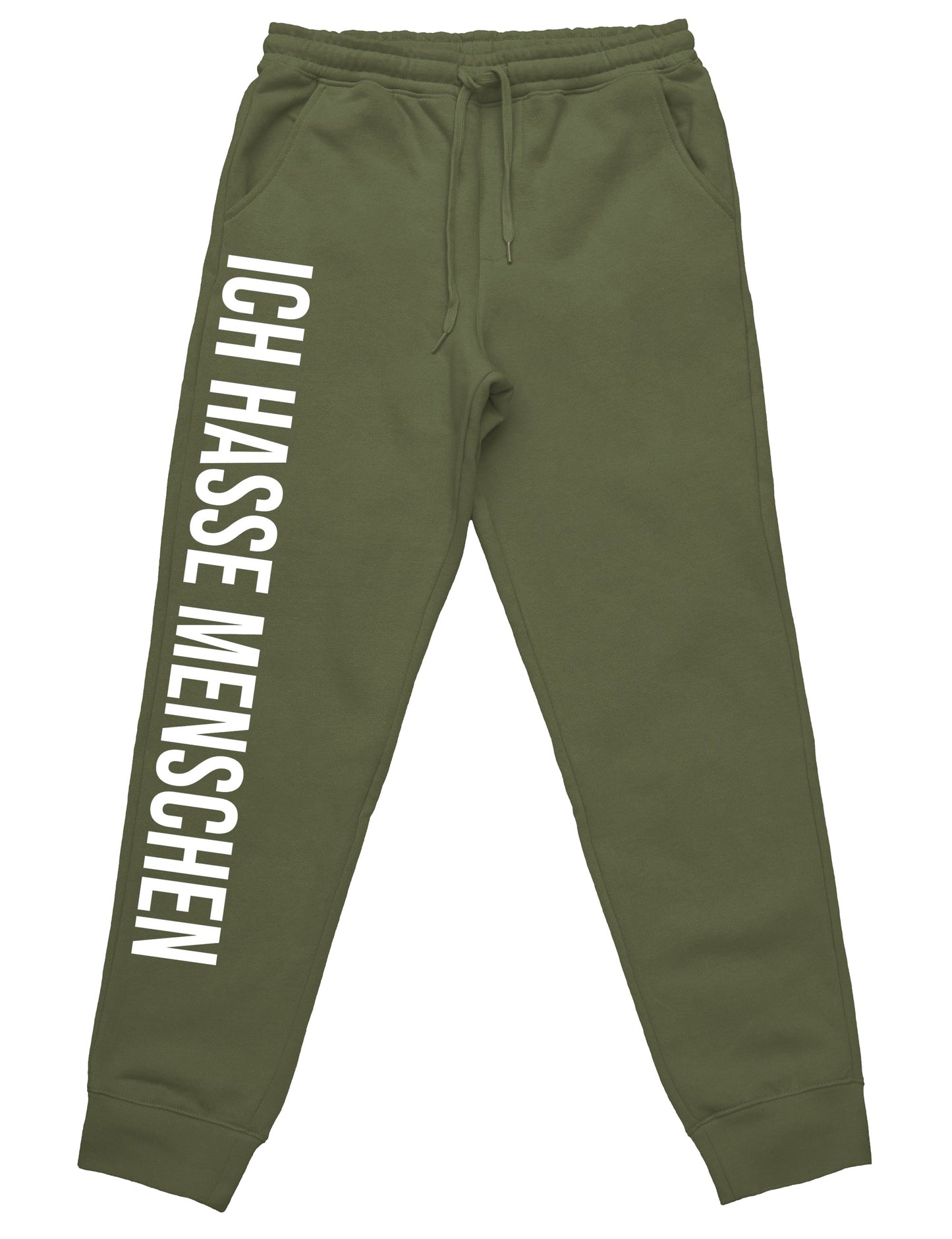 Ich hasse Menschen Jogginghose mit lustigem Spruch