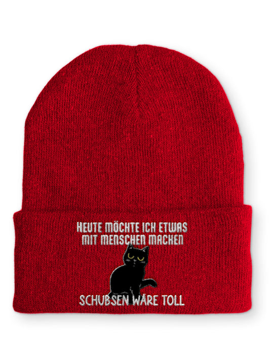 Mütze Heute möchte ich etwas mit Menschen machen
