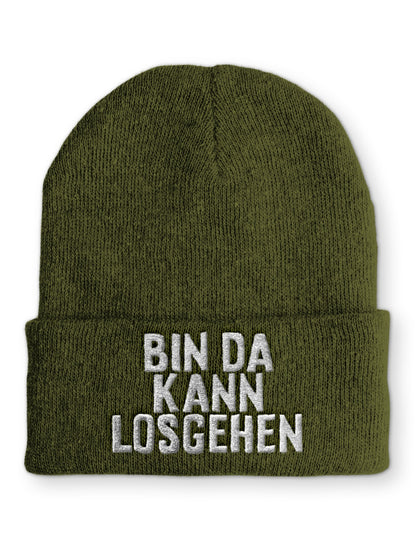 Mütze Bin da kann losgehen