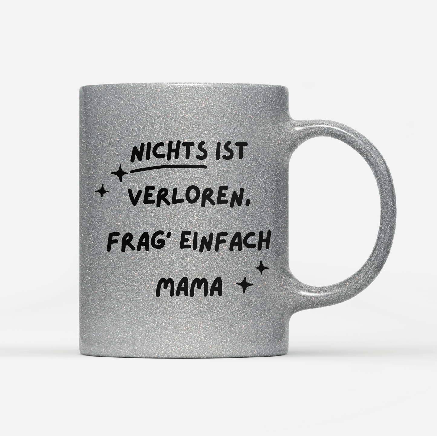 Tasse Glitzer Edition Frag Mama