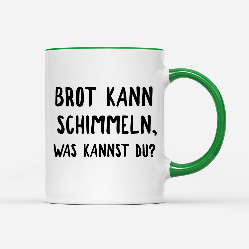 Tasse Brot kann schimmeln