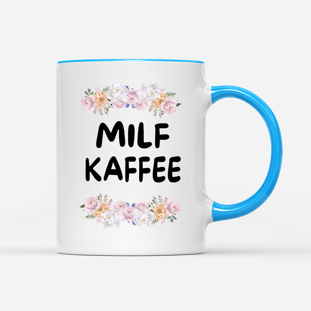 Tasse Blumen Milf Kaffee