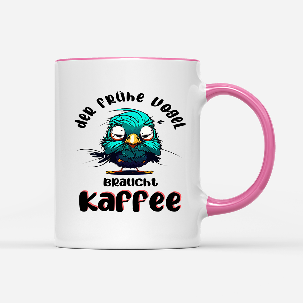 Tasse der frühe Vogel