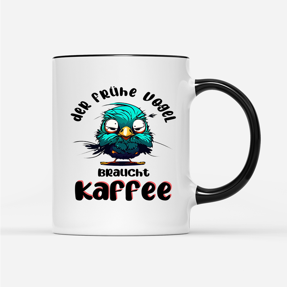 Tasse der frühe Vogel