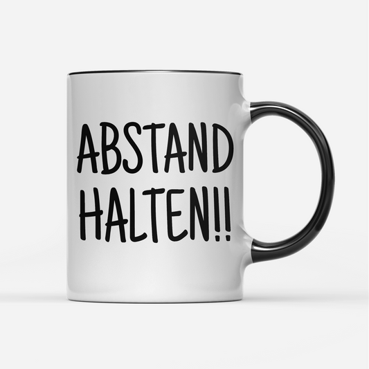 Tasse Abstand halten