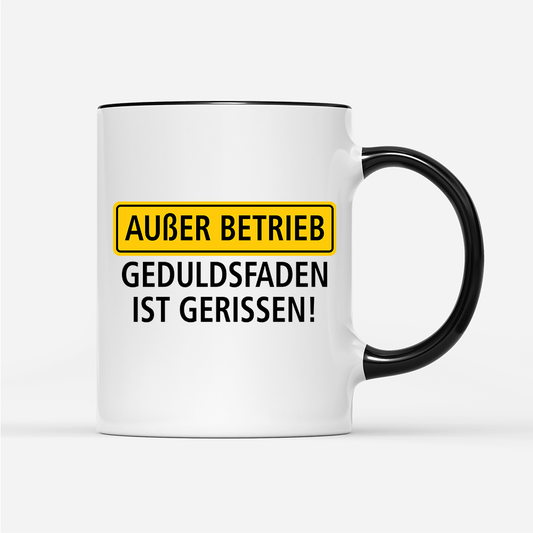 Tasse Außer Betrieb