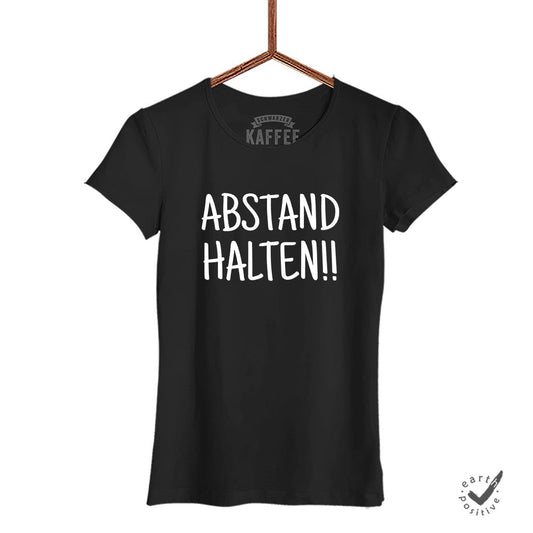 Damen T-Shirt Abstand halten