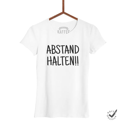 Damen T-Shirt Abstand halten