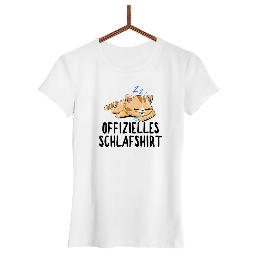 Damen T-Shirt Offizielles Schlafshirt