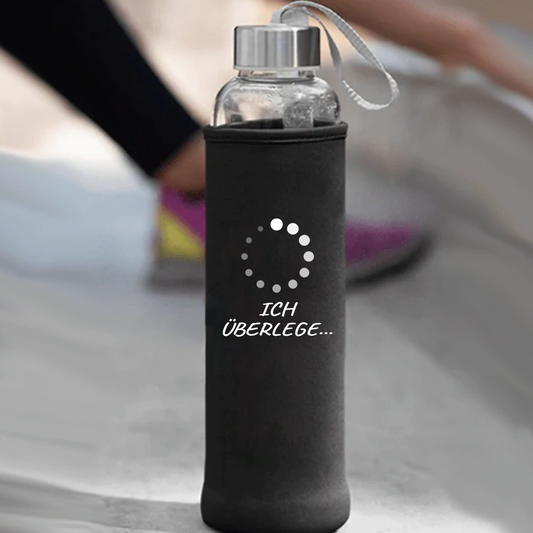 Trinkflasche Ich überlege