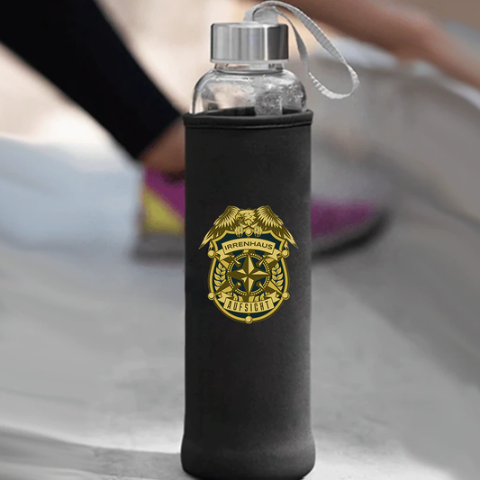 Trinkflasche Irrenhaus Aufsicht