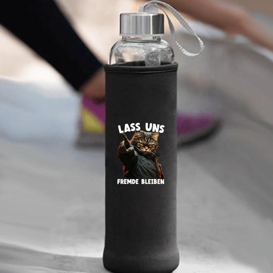 Trinkflasche Lass uns Fremde bleiben