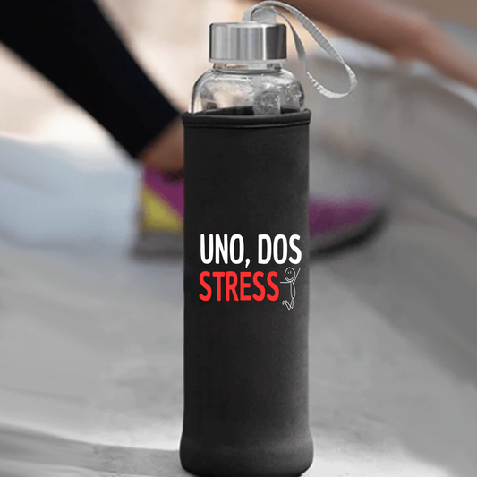 Trinkflasche UNO, DOS STRESS
