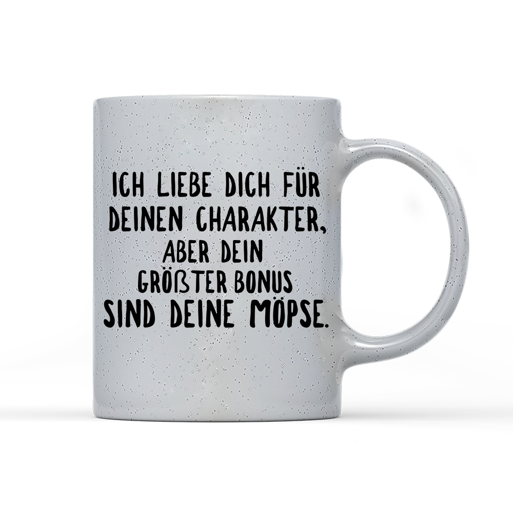 Tasse Magic Ich liebe deinen Charakter Möpse