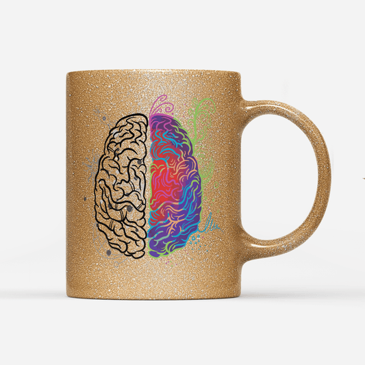 Tasse Glitzer Edition Brain