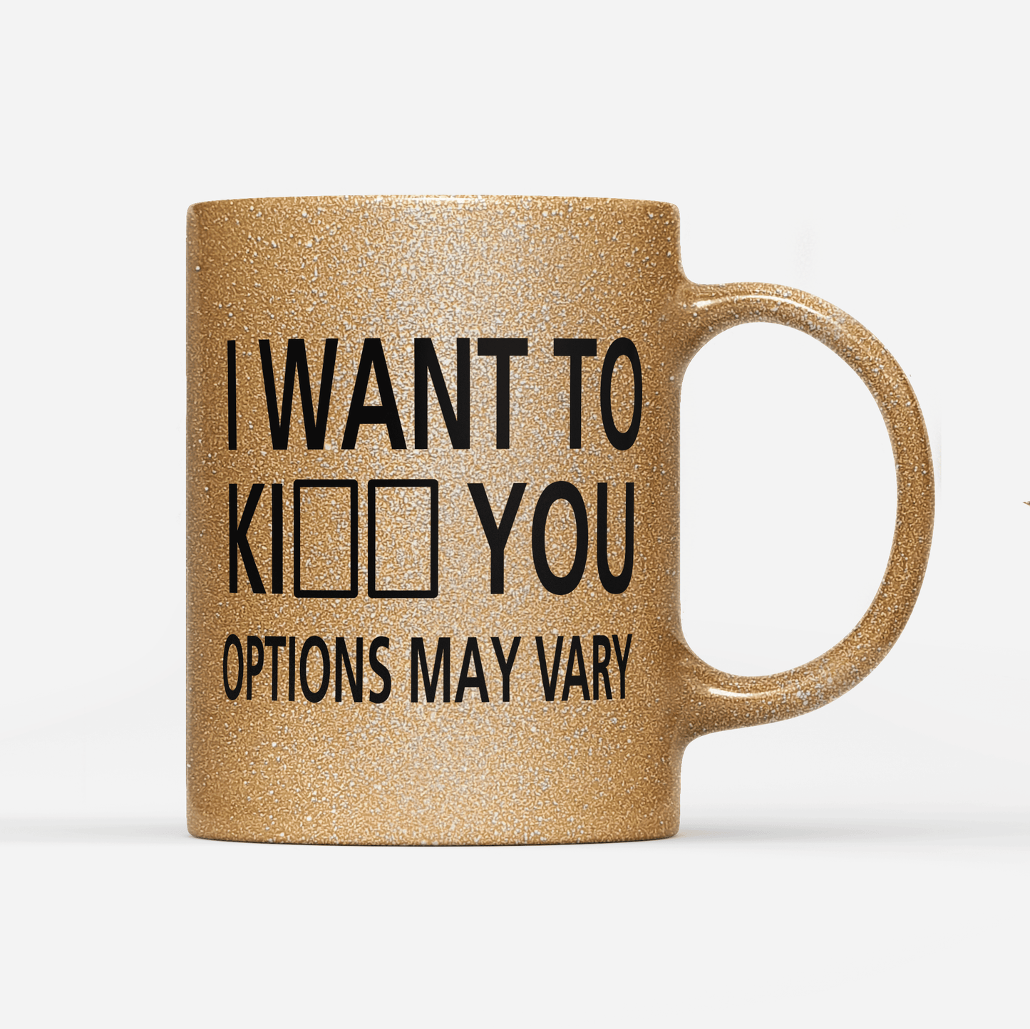 Tasse Glitzer Edition I want to