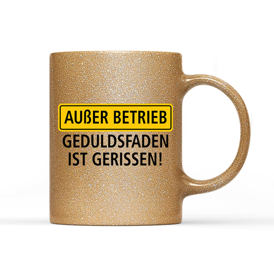 Tasse Glitzer Außer Betrieb