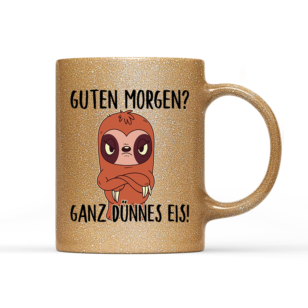 Tasse Glitzer Ganz dünnes Eis