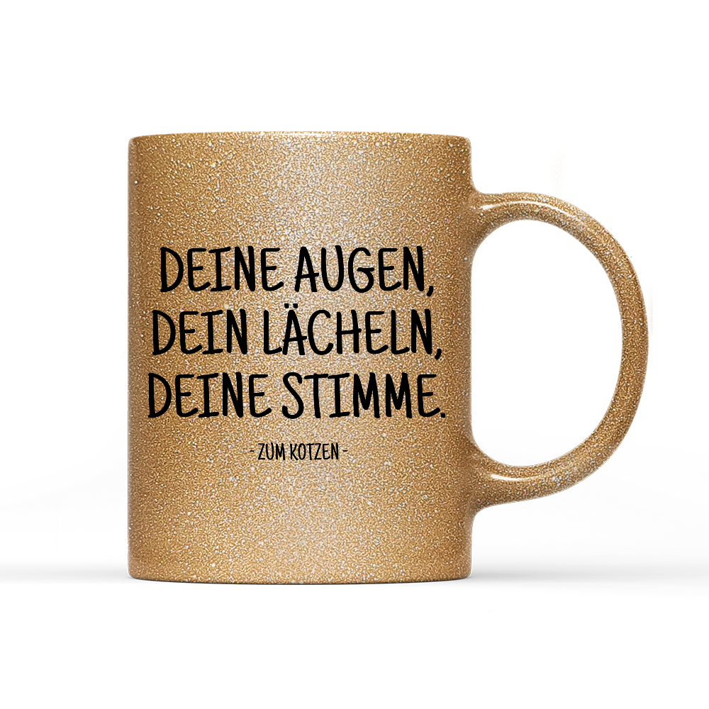 Tasse Glitzer Zum kotzen