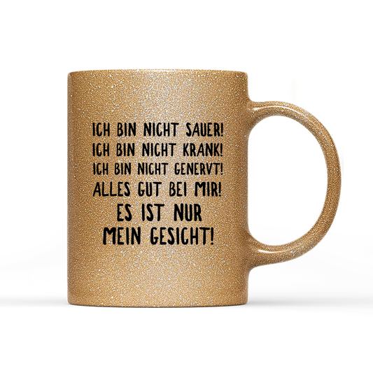 Tasse Glitzer Edition Mein Gesicht