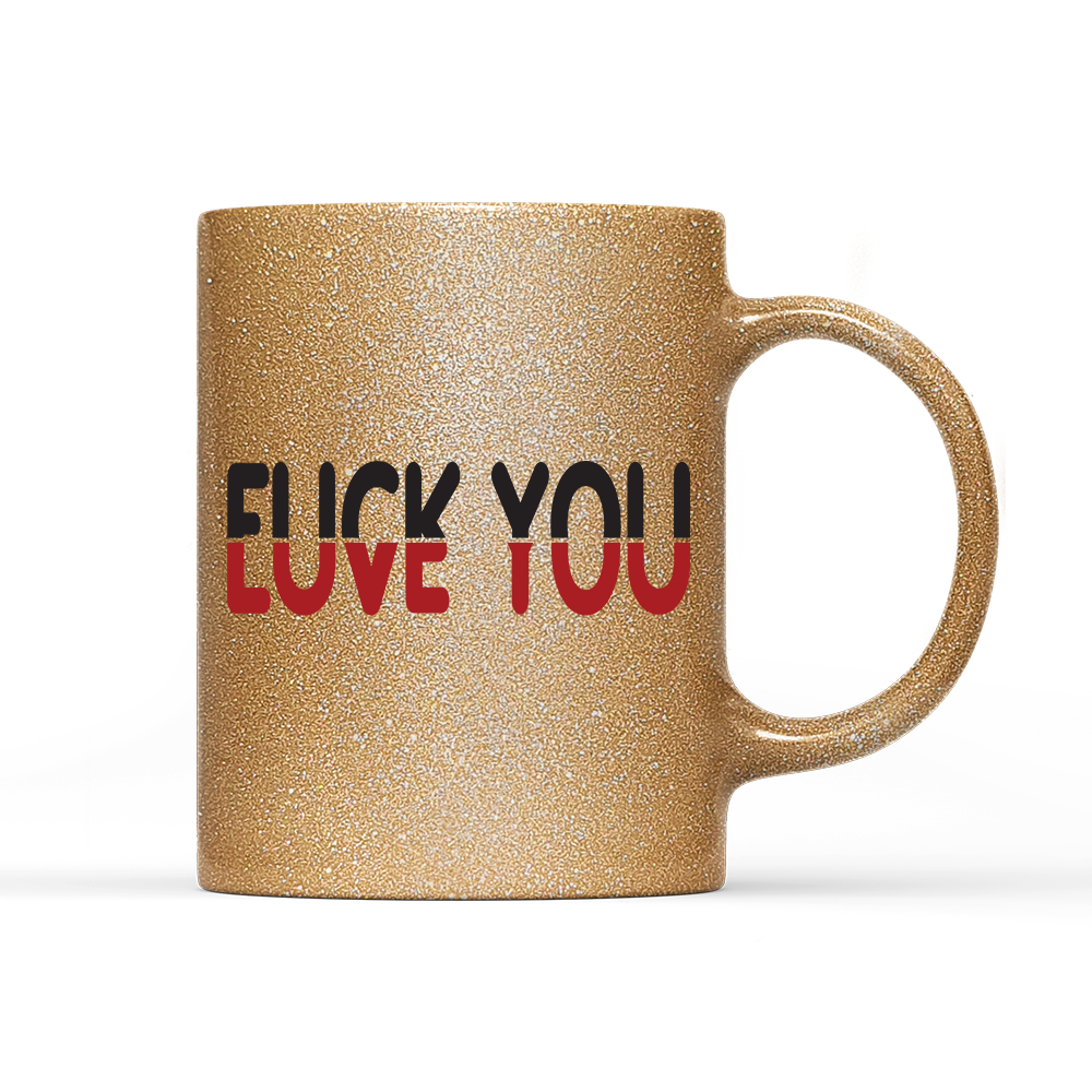 Tasse Glitzer Edition Love you