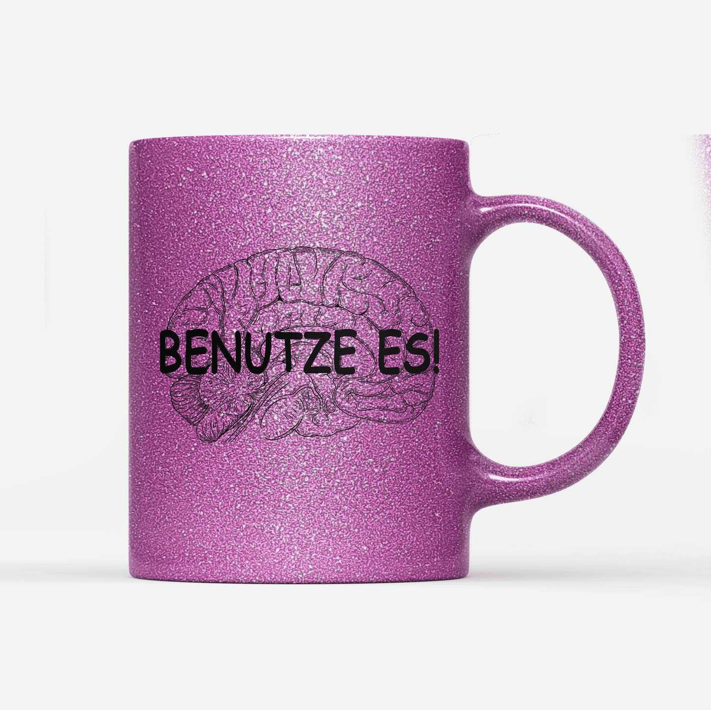 Tasse Glitzer Edition Benutze Es