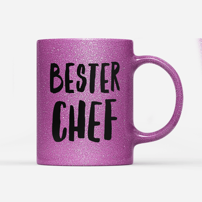 Tasse Glitzer Edition Bester Chef