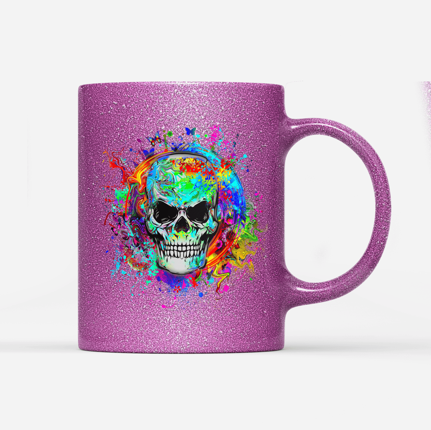 Tasse Glitzer Edition Totenkopf