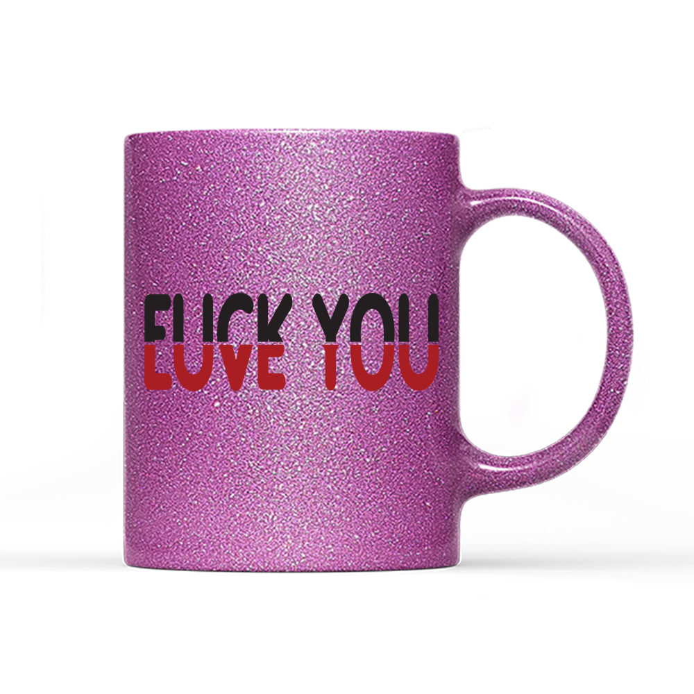 Tasse Glitzer Edition Love you