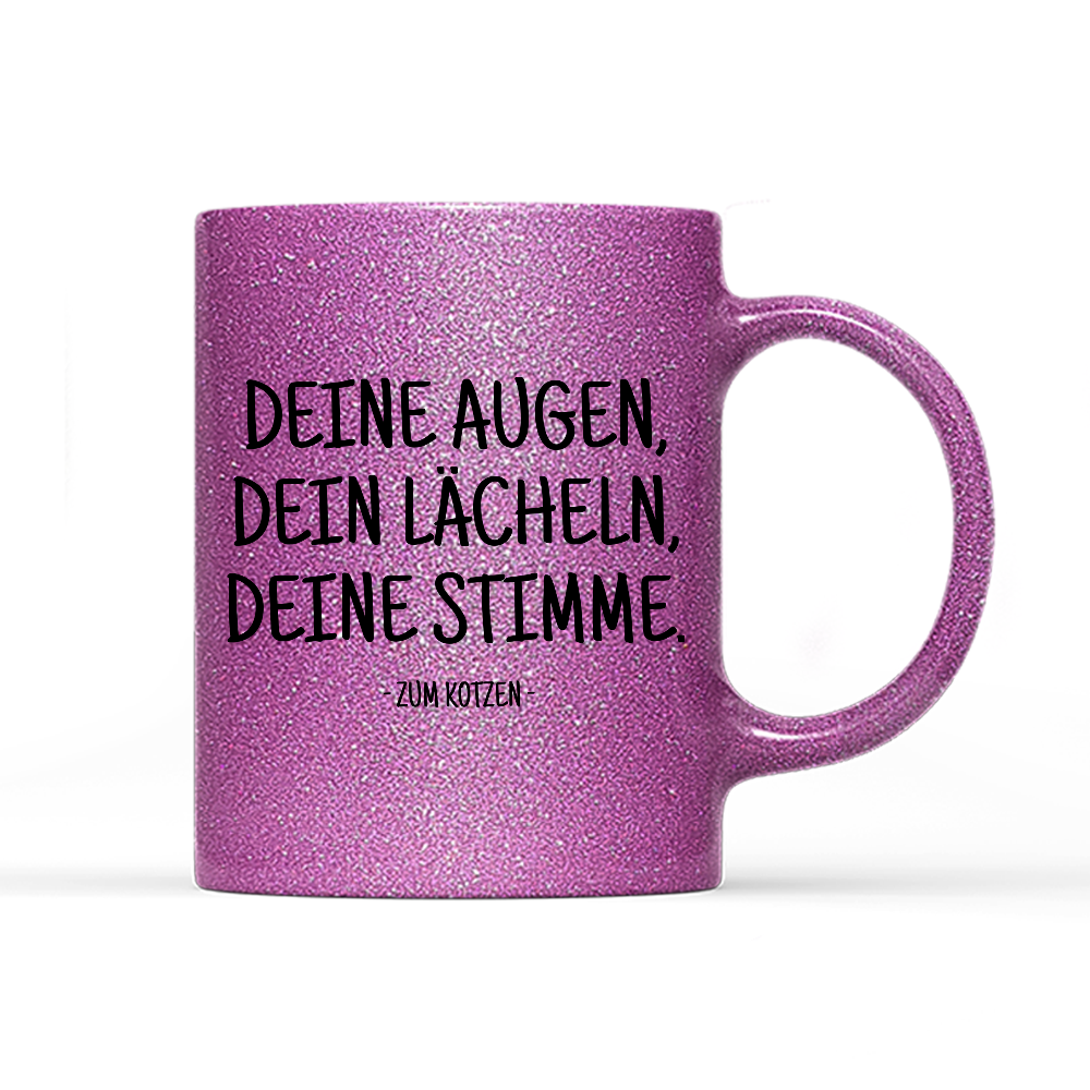 Tasse Glitzer Zum kotzen