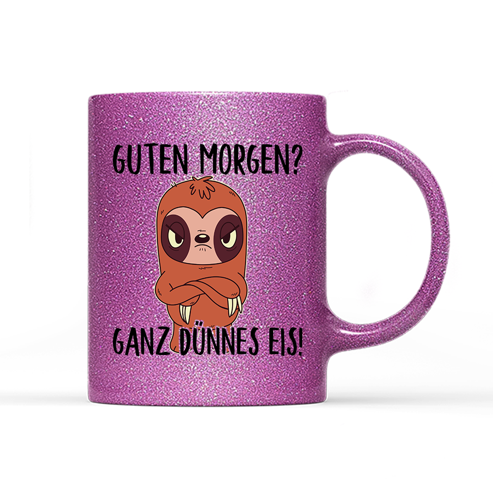 Tasse Glitzer Ganz dünnes Eis