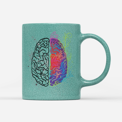 Tasse Glitzer Edition Brain