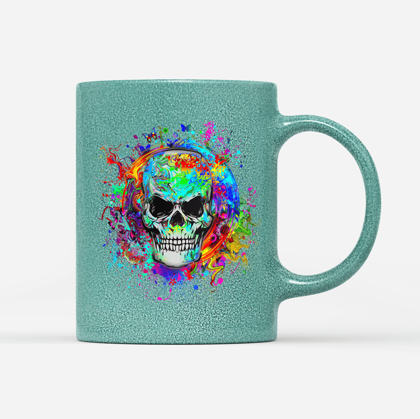 Tasse Glitzer Edition Totenkopf