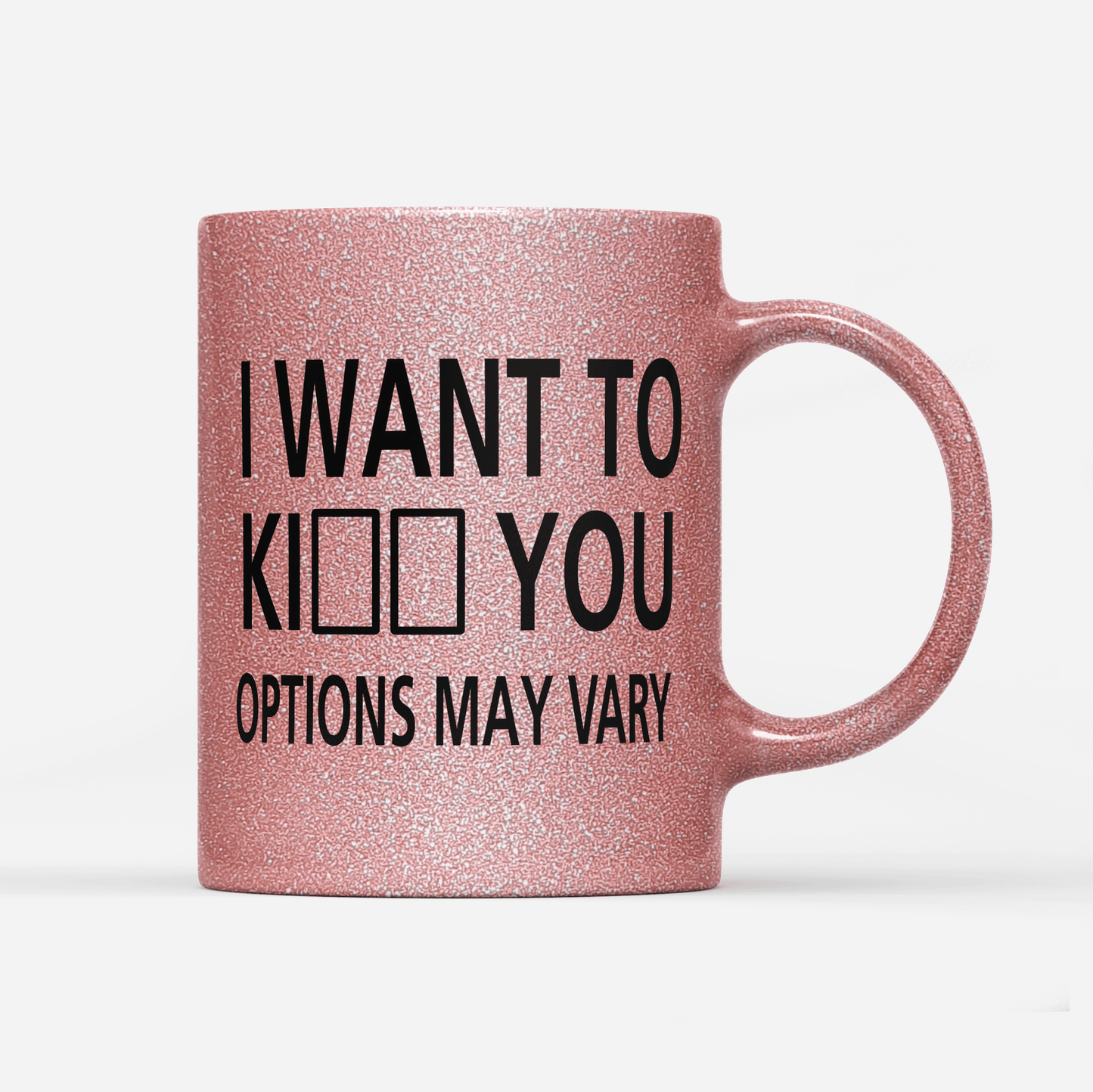 Tasse Glitzer Edition I want to