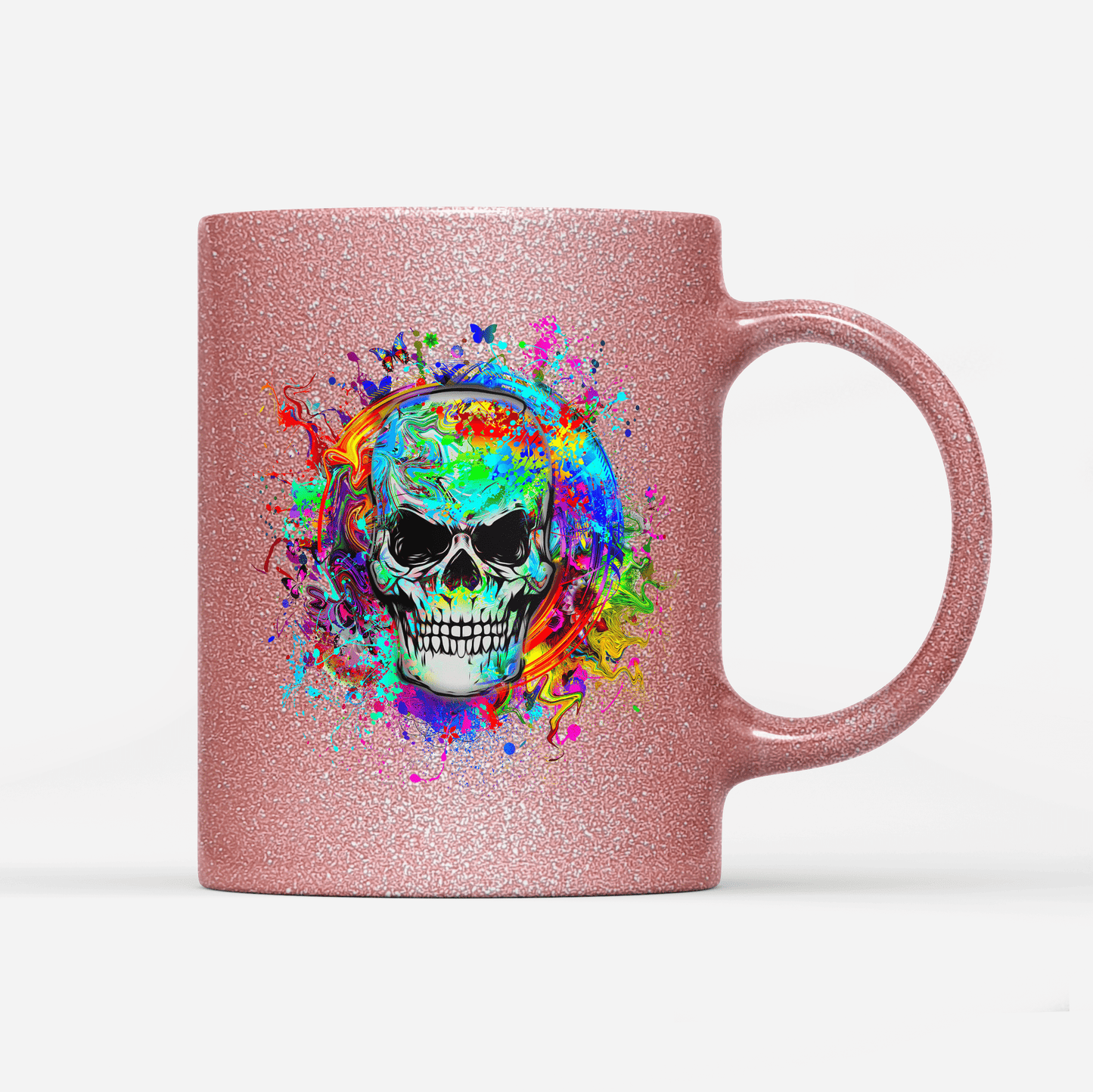 Tasse Glitzer Edition Totenkopf