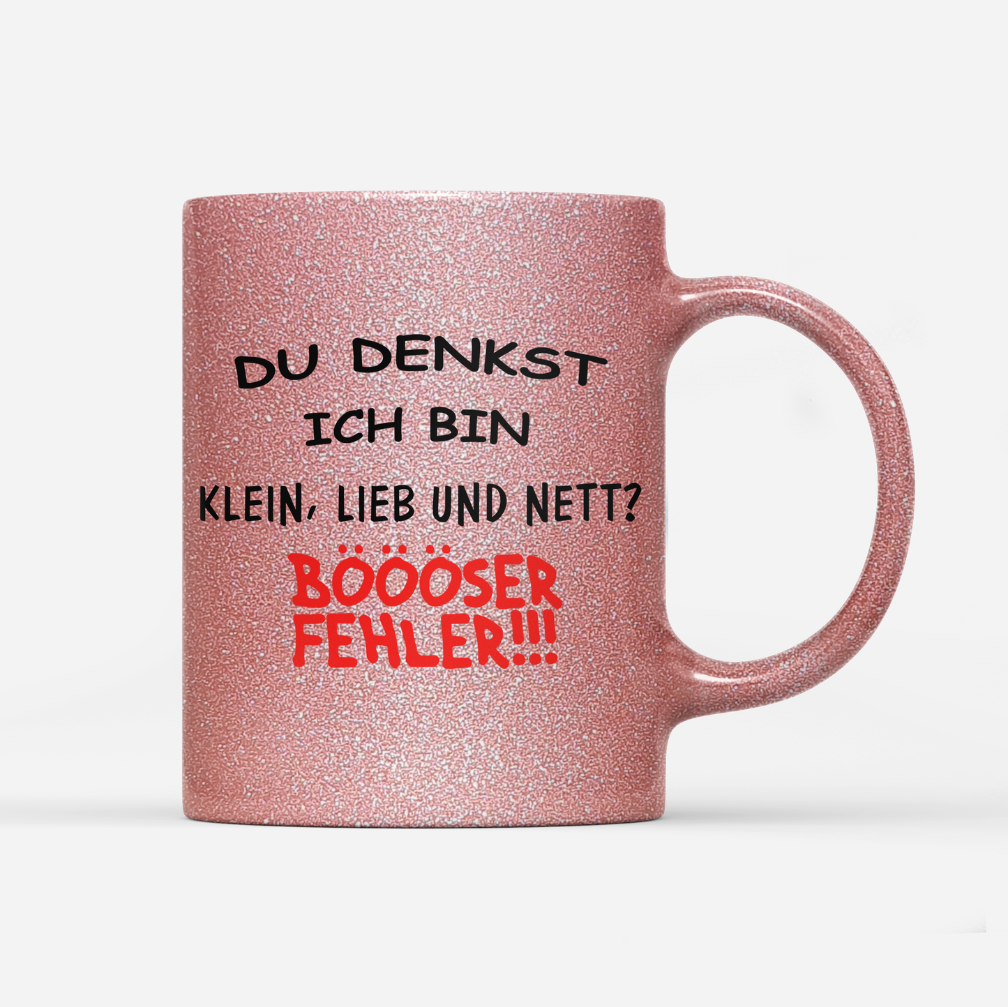 Tasse Glitzer Edition Klein, lieb und nett