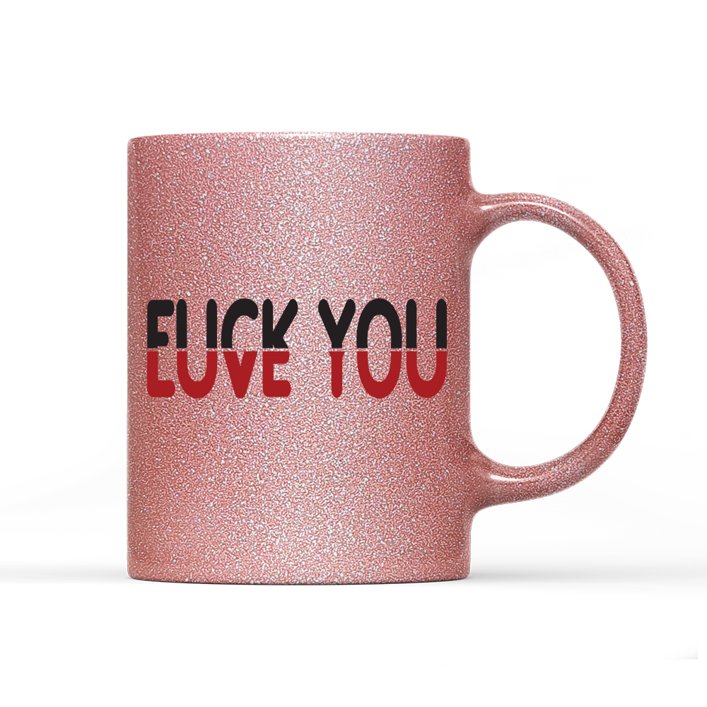 Tasse Glitzer Edition Love you