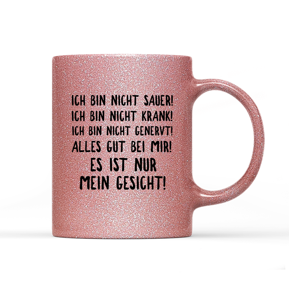 Tasse Glitzer Edition Mein Gesicht