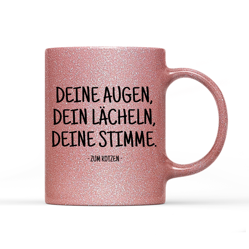 Tasse Glitzer Zum kotzen