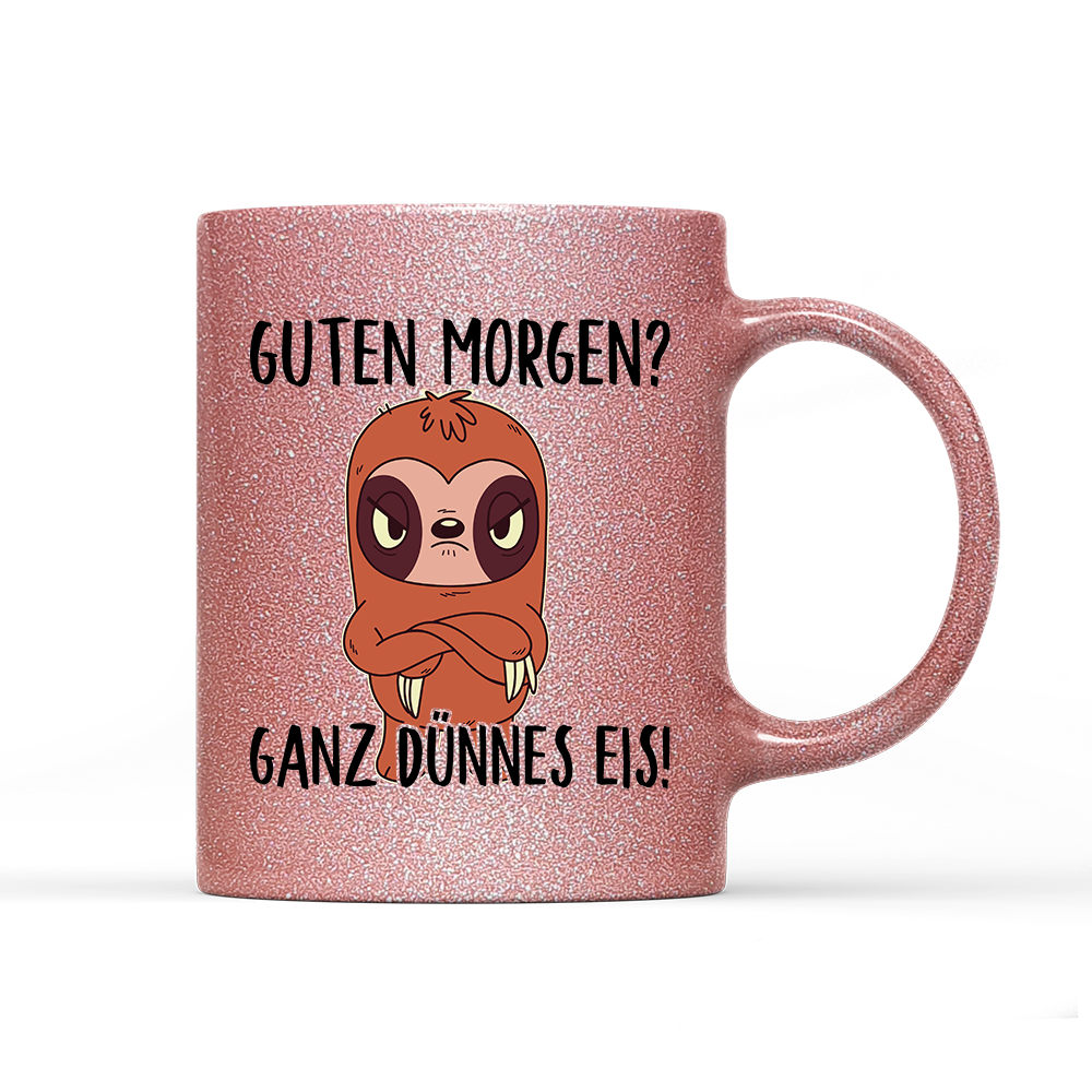 Tasse Glitzer Ganz dünnes Eis