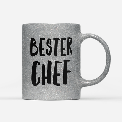 Tasse Glitzer Edition Bester Chef