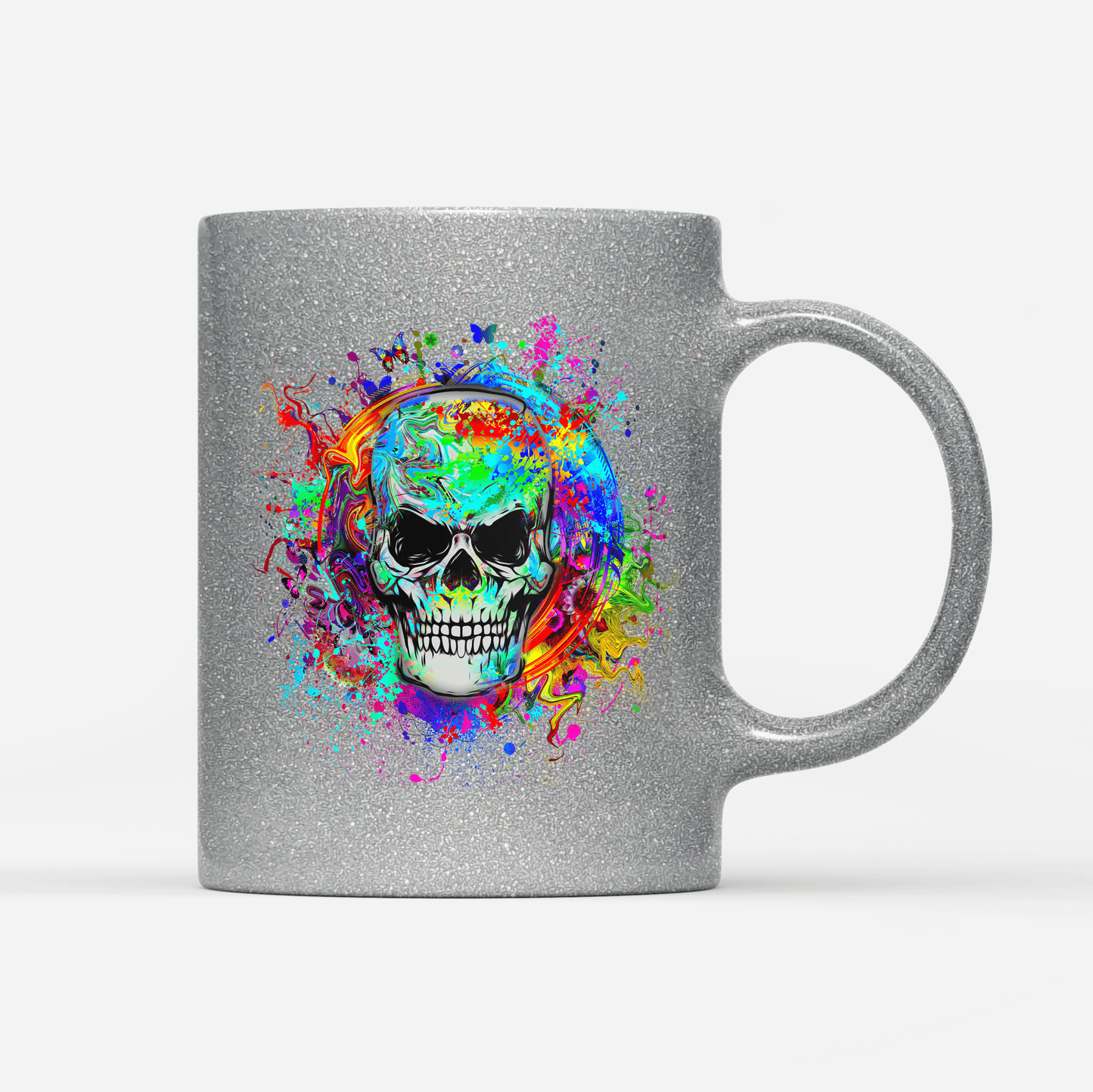 Tasse Glitzer Edition Totenkopf