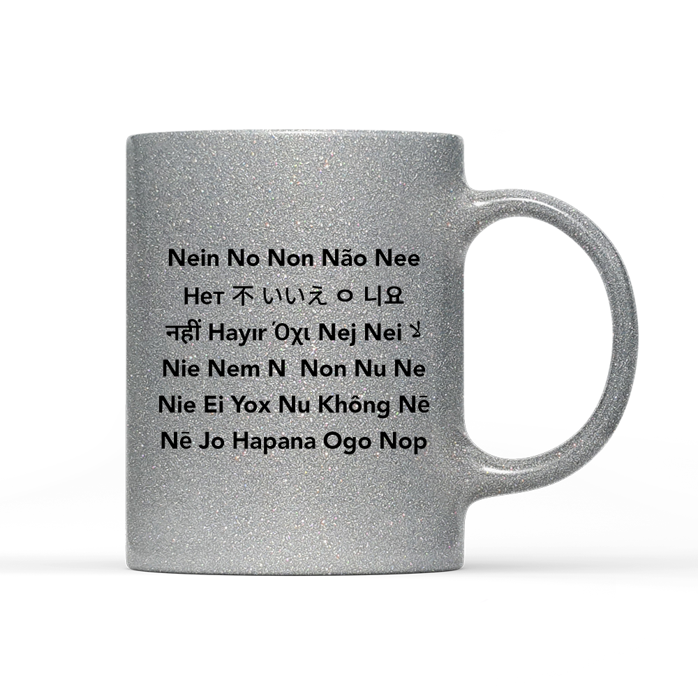 Tasse Glitzer Edition Nein No