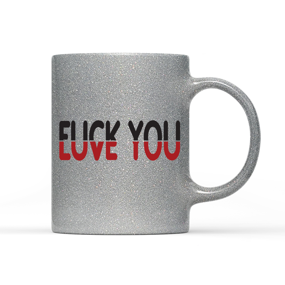 Tasse Glitzer Edition Love you