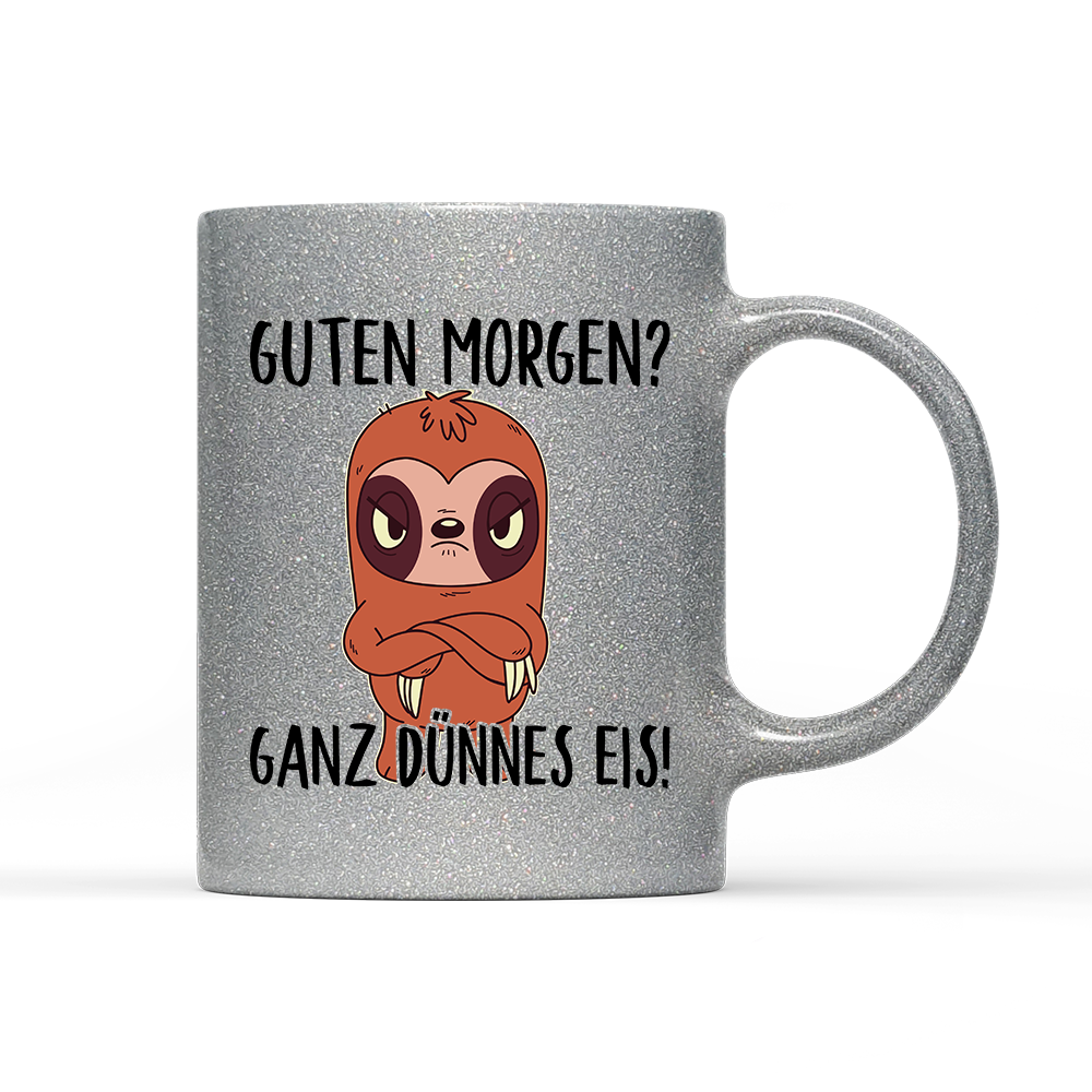 Tasse Glitzer Ganz dünnes Eis