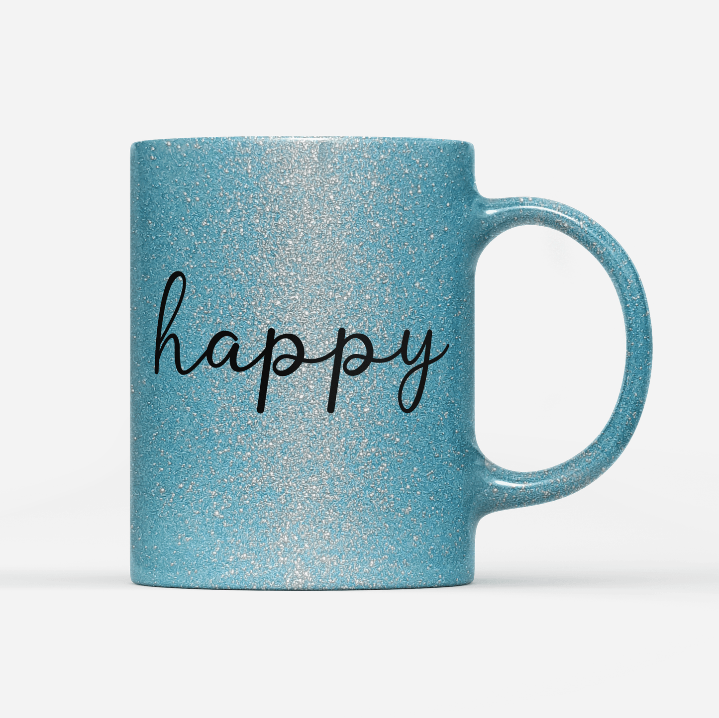 Tasse Glitzer Edition happy